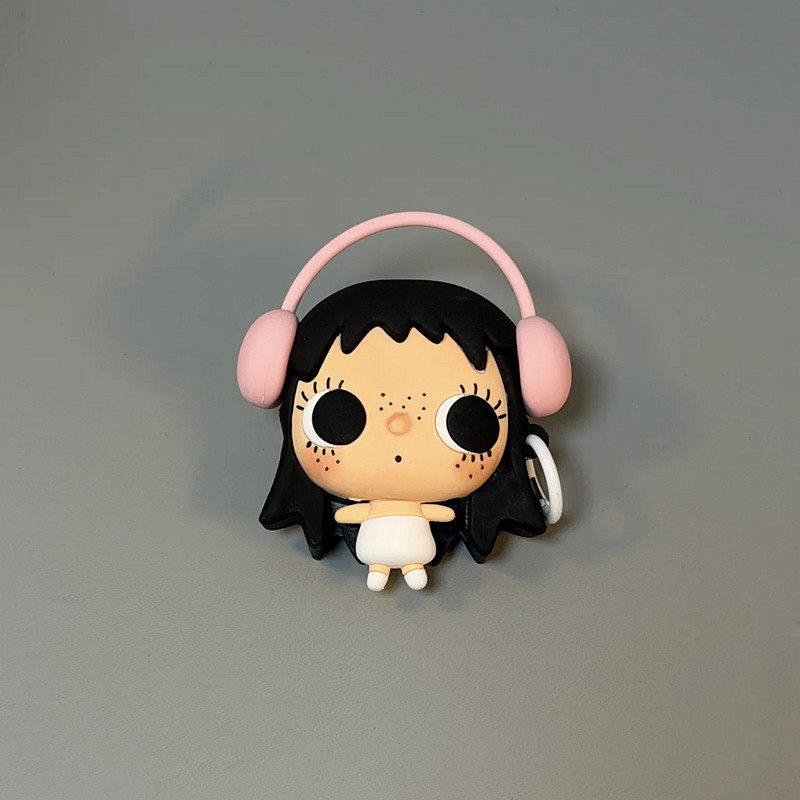 可爱卡通小玉耳机保护套适用苹果airpods pro2代蓝牙耳机壳4代保护壳硅胶pro3代华强北5代软壳防摔少女新款五