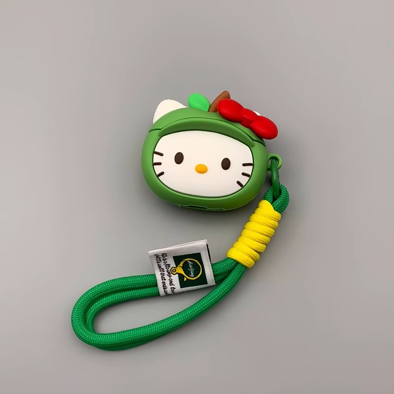 Jellycat卡通青苹果头套KT适用苹果airpods4代耳机套保护套pro2代保护壳华强北5代蓝牙耳机壳小众3代硅胶软壳