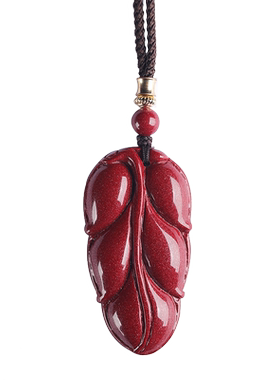 官方旗舰店保真朱砂紫金砂吊坠