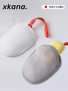 日本肥皂网袋起泡网新款双面香皂网兜袋洗澡沐浴搓泡发泡网袋皂袋