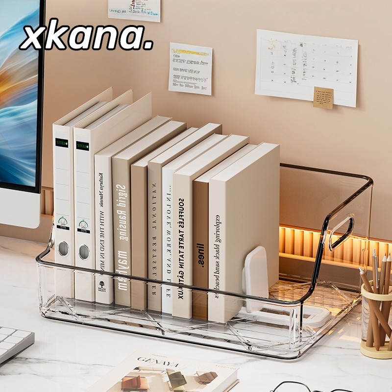 防倾倒书立书架收纳盒自动回弹书夹固定加厚亚克力透明整理盒,文具电教/文化用品/商务用品,书立,淘宝优惠券,粉丝福利购,淘宝优惠卷