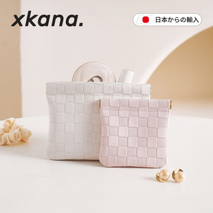 日本化妆包女2025新款高端随身迷你小号小型口红旅行品包内收纳袋