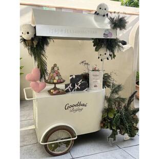 铁艺餐车商场花车摆摊小吃夜市移动摊位小推车网红户外集市地摊