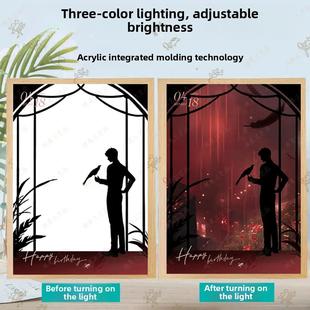 秦彻灯光画沈星辉夏一元官方爱情与深空周边生日礼物夜灯定制