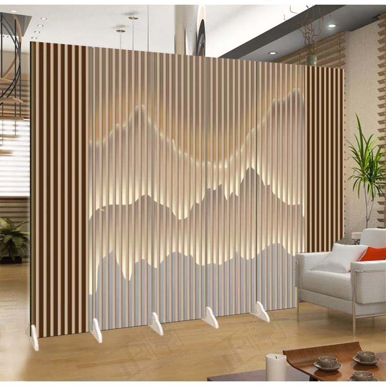 屏风隔断办公室客厅墙中式卧室遮挡酒店轻奢简约现代折叠移动家用