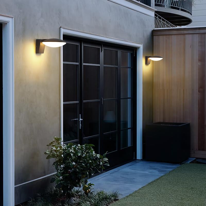 太阳能壁灯简约现代户外壁灯入户门前灯露台大门阳台防水l照明灯