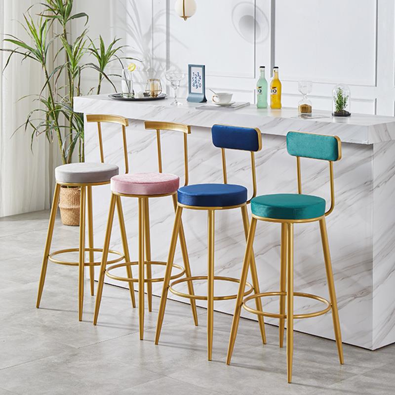 吧台椅现代简约轻奢高脚凳家用吧凳靠背高凳子酒吧椅子收银台吧椅
