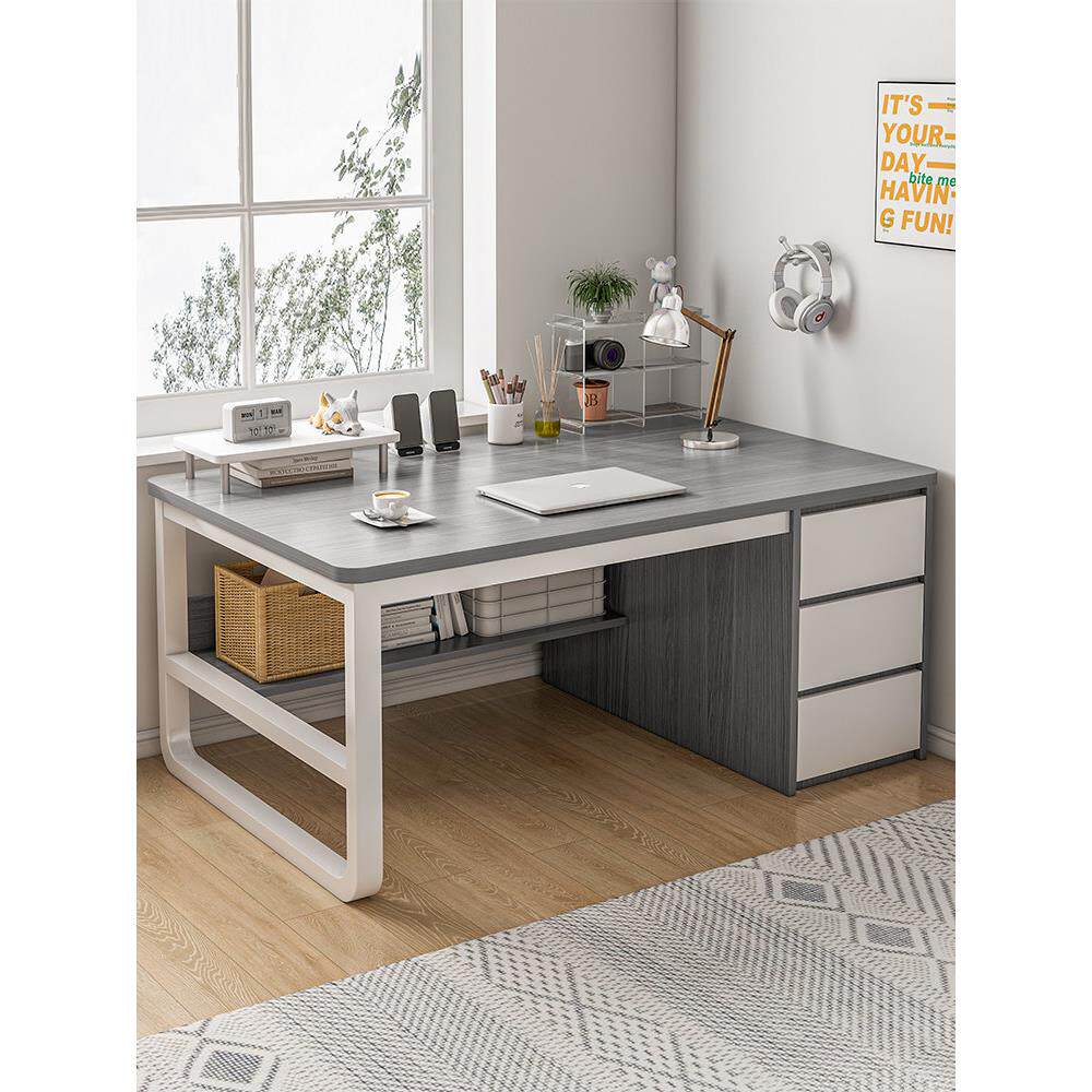 电脑桌家用卧室学生学习桌书桌书桌台式办公桌子椅子一套带抽屉