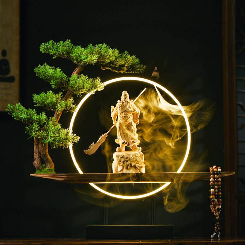 关公关二爷家用客厅禅意办公室收银柜台公司开 业礼物招财装饰品,家居饰品,装饰摆件,淘宝优惠券,粉丝福利购,淘宝优惠卷