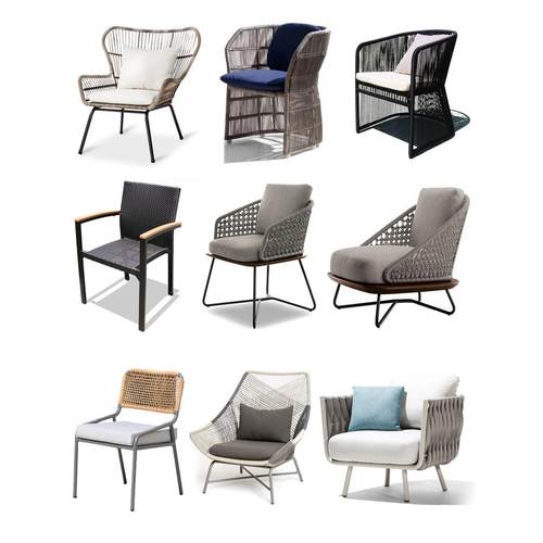 户外桌椅组合现代简约庭院花园室外露台休闲藤编家具民宿阳台藤椅