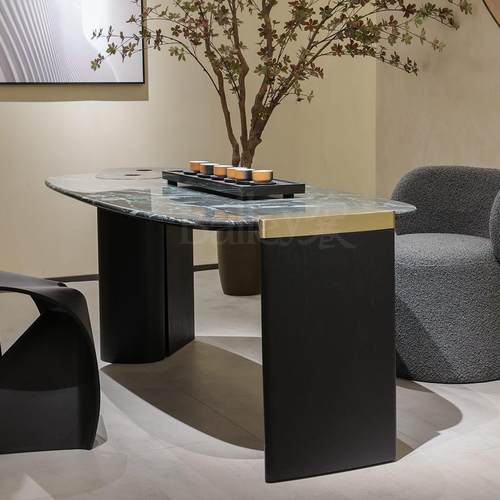 多功能茶桌茶台茶艺桌茶台大理石现代古风茶台实木极简中茶台