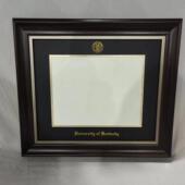 美国6区相框毕业证书装 裱框实木A4相框可定制尺寸外国证书展示框