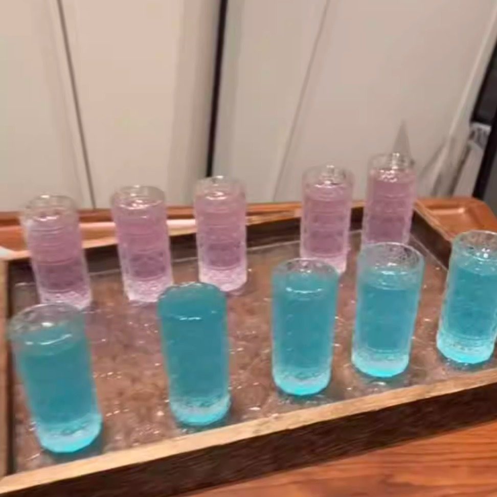 复古浮雕白酒杯轻奢宝石珠点细长玻璃小酒杯家用一口杯套装,餐饮具,酒具礼盒,淘宝优惠券,粉丝福利购,淘宝优惠卷