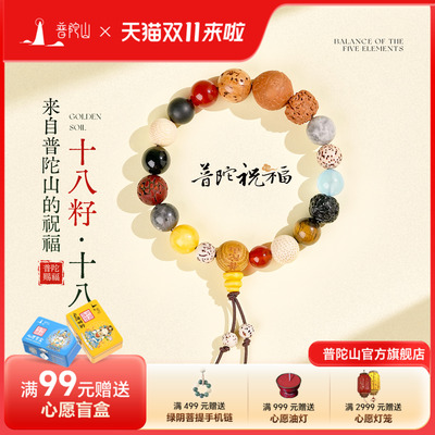 普陀山官方直发十八籽手串男女款