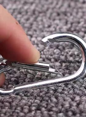 万用型挂钩防脱扣遮阳网雨布篷布专用穿绳扣镀锌弹簧登山不锈勾