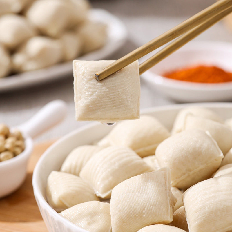 云南爆浆小豆腐口感细腻豆香浓郁筋道水嫩煎炸煮烤火锅烧烤食材