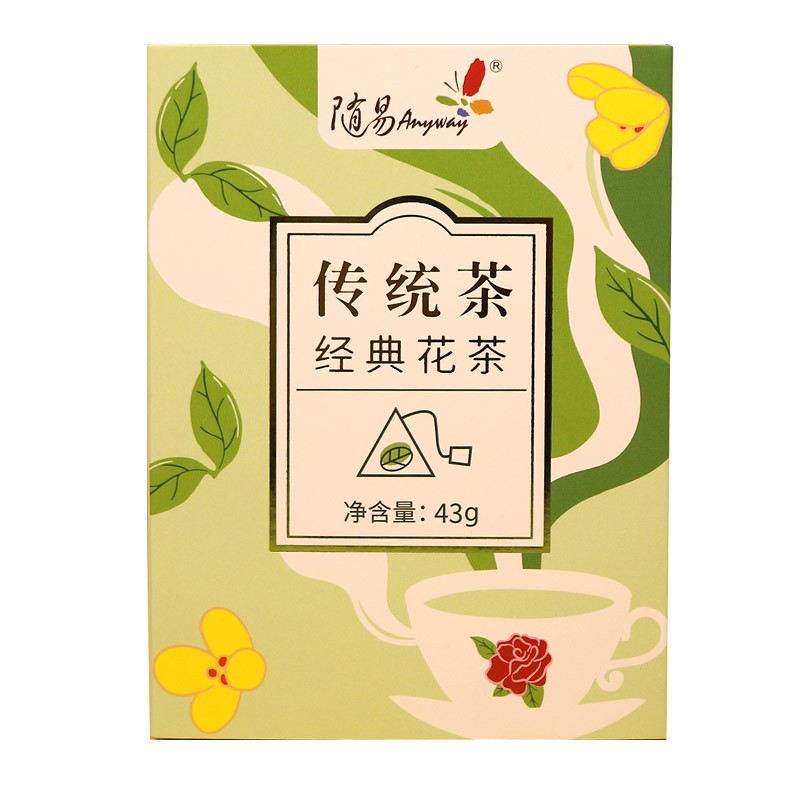 传统茶经典花茶花果茶组合茉莉绿茶桂花乌龙茶红茶多口味泡水