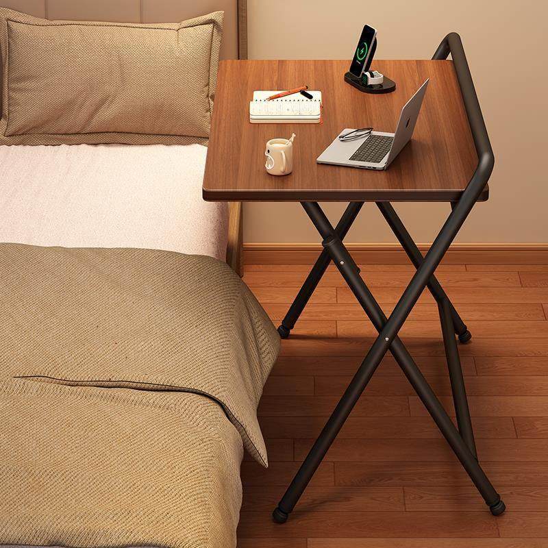 可折叠床边桌可移动电脑桌子卧室家用书桌简易学生写字桌办公桌子