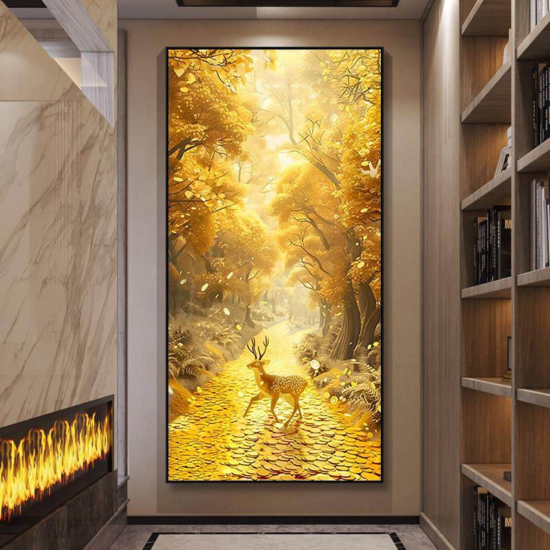 发财树钻石画 画满钻石绣玄关摇钱树客厅钻石十字绣2025新款手工,居家布艺,钻石绣,淘宝优惠券,粉丝福利购,淘宝优惠卷