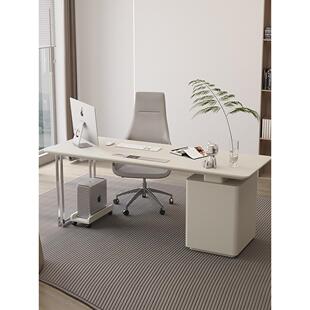 意式烤漆创意书桌家用电脑桌简约现代医美咨询桌轻奢美容院办公桌