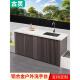 户外洗脸盆铝合金花园庭院水槽一体化阳台储物柜防水防晒户外储物