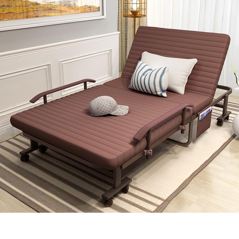 折叠床家用简易单人双人午睡医院陪护床可携式行军躺椅办公室午休