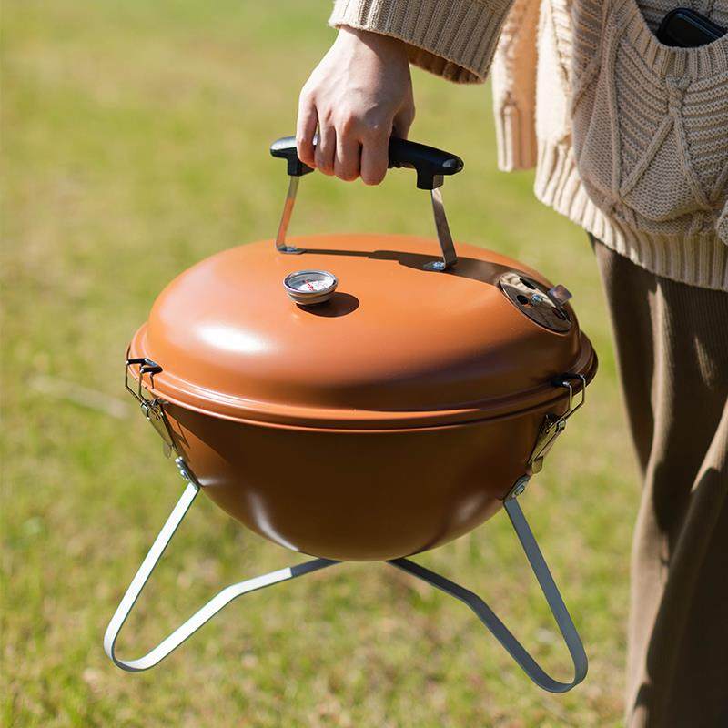 高颜值便携式新款户外炉具烧烤炉户外便携式烧烤架炭火柴火炉取暖