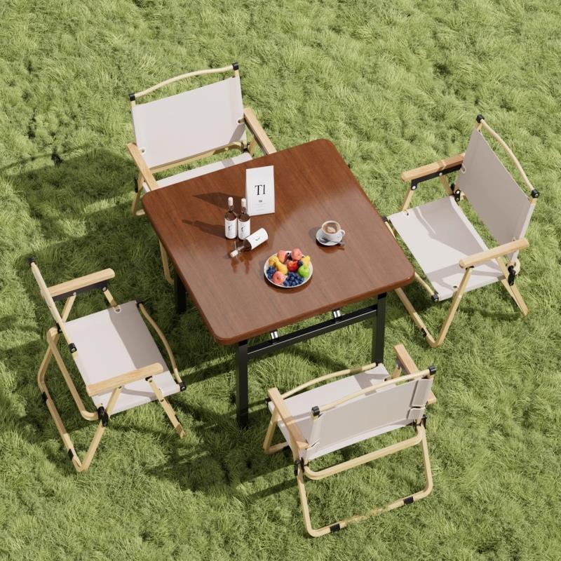 折叠桌餐桌家用小户型简易吃饭桌子出租屋饭桌户外可携式摆摊方桌