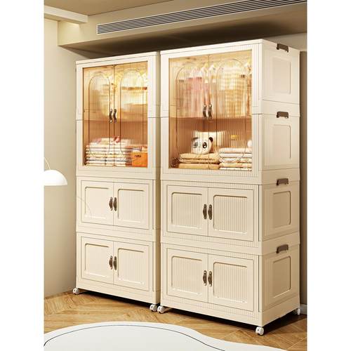 儿童衣柜简易组装家用卧室收纳柜储物柜宝宝婴儿小衣橱收纳免安装