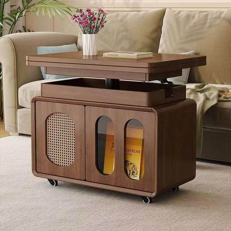实木茶几可移动升降折叠客厅家用角几小户型推车沙发边几储物书桌,住宅家具,移动边几/推车,淘宝优惠券,粉丝福利购,淘宝优惠卷