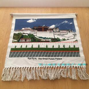藏族特色 手工藏毯/壁毯/粗布挂毯 布达拉宫挂毯大昭寺藏羚羊画