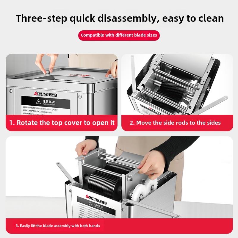 志高商用肉类切片机全自动切片机小型鲜肉蔬菜切片机多功能一体机