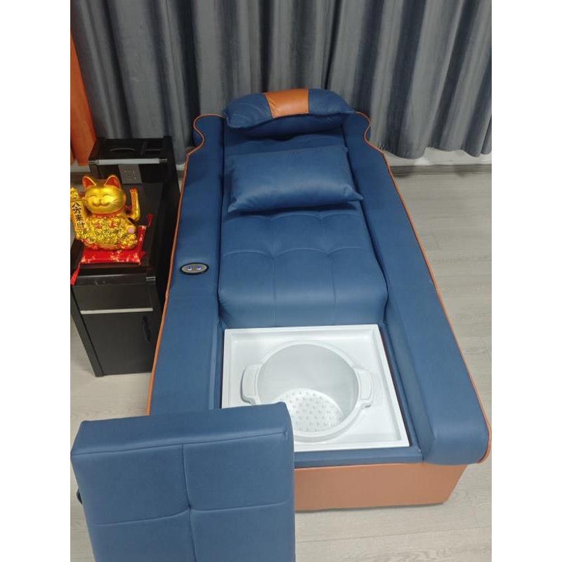 足浴沙发电动泡脚修脚椅子采耳按摩床休息大厅沐足躺椅足疗沙发椅