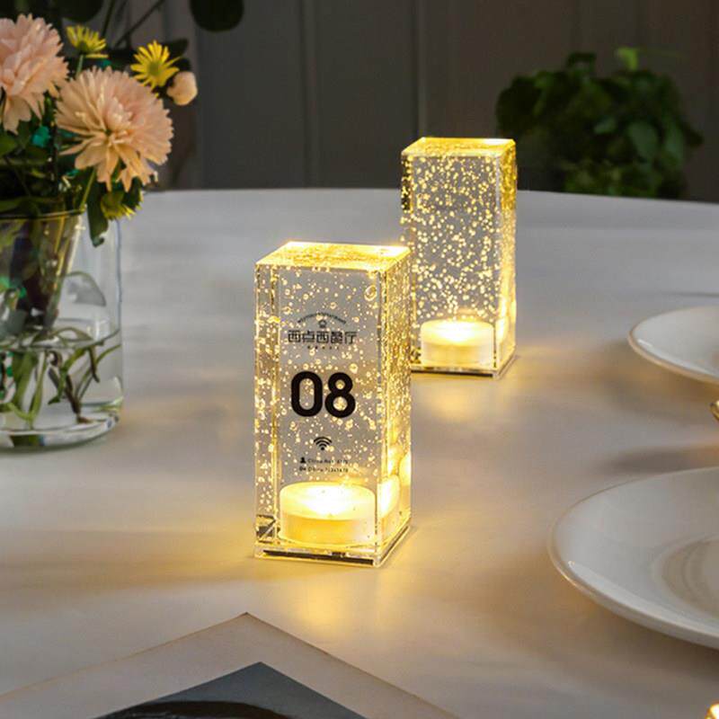 酒吧台灯led充电水晶灯创意清吧气氛灯饭厅户外气氛灯小夜灯桌灯