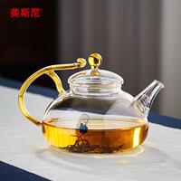 美斯尼玻璃泡茶壺家用茶水分離單壺茶具套裝耐高溫電陶爐煮茶水壺