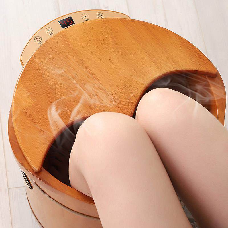 艾羽泡脚桶木桶电动按摩洗脚盆家用足浴盆全自动加热恒温过膝深桶,个人护理/保健/按摩器材,足浴器,淘宝优惠券,粉丝福利购,淘宝优惠卷