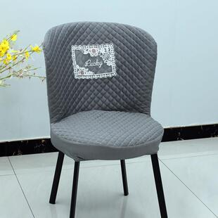 饭厅半圆形座椅套靠背凳罩椅子套罩弧形全包加厚四季通用椅垫坐垫