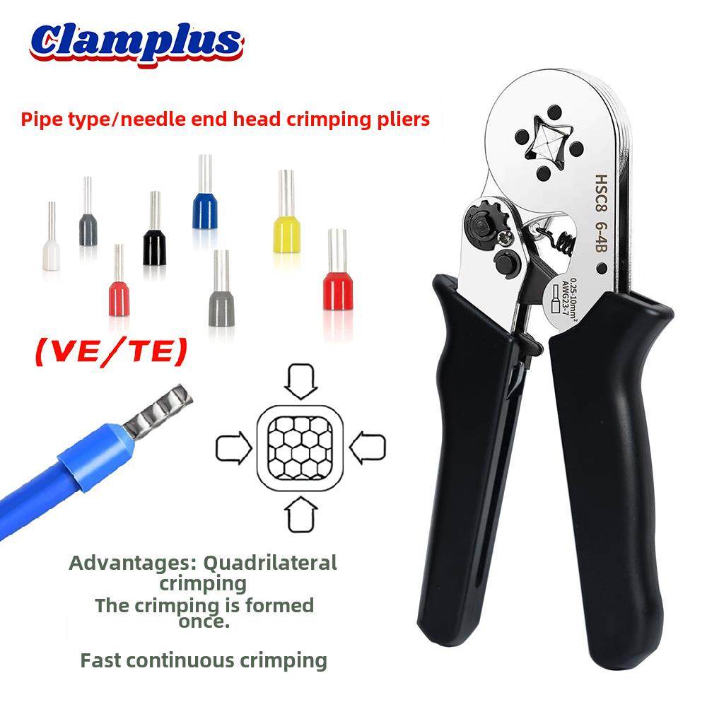 Hsc8 6-4销式压接钳Ve/En/Te冷压端子手工压接钳钳钳电工钳