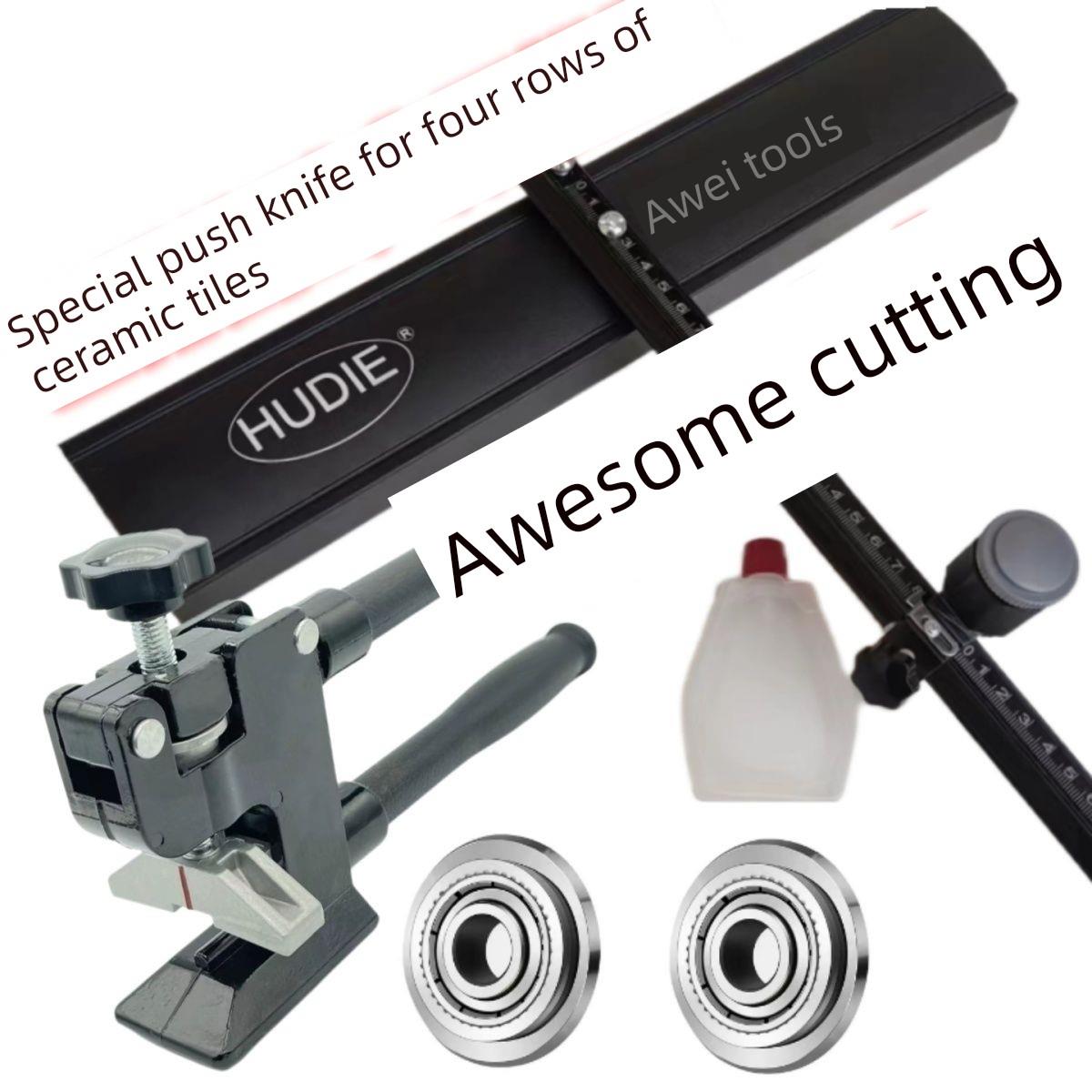 新型四排滑轮t型推刀瓷砖地砖手动切砖机上压强力钳22mm大刀片