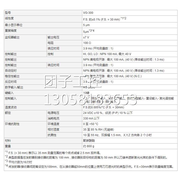 ！KEYENCE基恩士光电传感器激光测径仪控制器VG-300现货激光测微