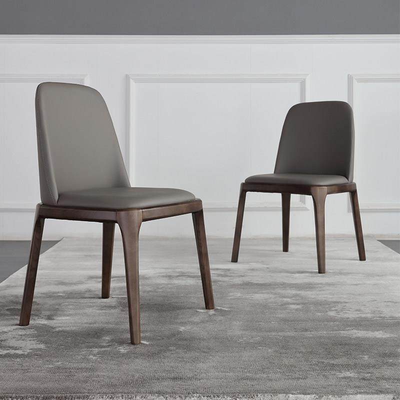 北欧实木餐椅现代简约皮艺靠背椅家用凳子餐厅酒店书桌梳妆台椅子