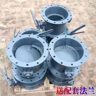 手动通风蝶阀电动气动调风阀碳钢不锈钢法兰蝶阀管道烟道高温风阀