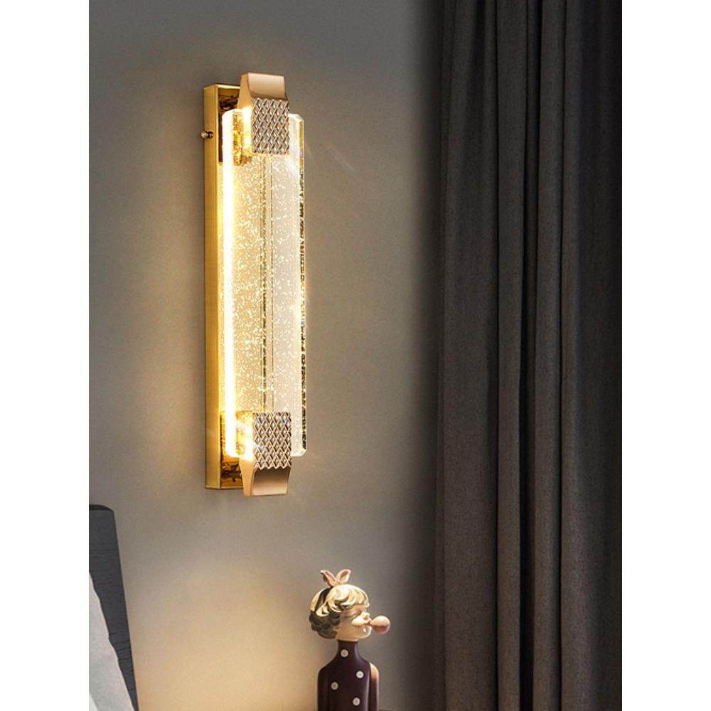 轻奢水晶壁灯客厅电视背景墙卧室床头灯走廊装饰灯免布线充电壁灯,家装灯饰光源,壁灯,淘宝优惠券,粉丝福利购,淘宝优惠卷