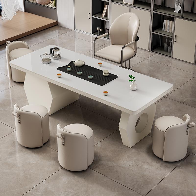 新款岩板茶台桌现代茶桌椅组合简约轻奢高级感办公室茶道桌泡茶台