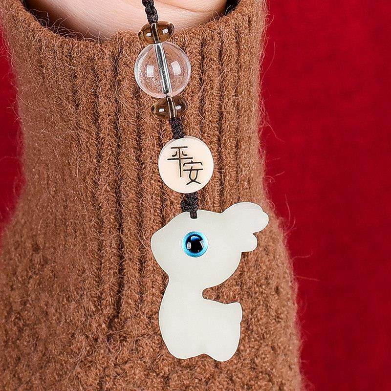 一鹿平安汽车钥匙挂件女高档创意手机挂绳串精致车锁匙扣饰品男个,汽车用品/电子/清洗/改装,车用钥匙扣,淘宝优惠券,粉丝福利购,淘宝优惠卷