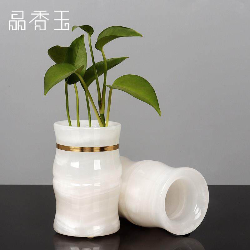 笔筒梳子筒白玉大理石收纳筒 牙刷牙具架座浴室洗手台化妆轻奢,收纳整理,笔筒,淘宝优惠券,粉丝福利购,淘宝优惠卷