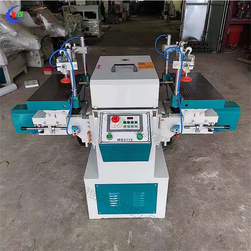 小型卧式双端榫槽机 自动桌椅板凳木材榫眼钻孔机Tenon machine