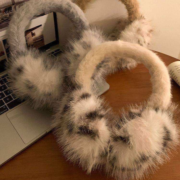 毛绒防护耳罩豹纹女冬季毛茸耳包耳套骑车防冻防寒保暖耳暖耳捂子,服饰配件/皮带/帽子/围巾,耳套,淘宝优惠券,粉丝福利购,淘宝优惠卷