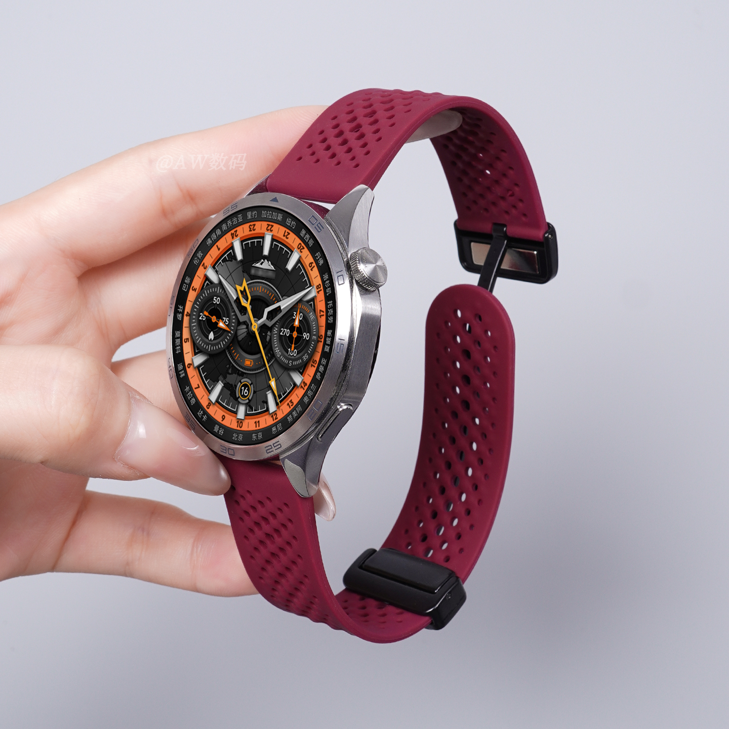 适用小米WatchS4手表磁吸扣表带