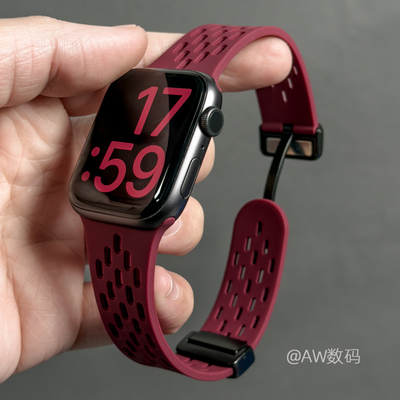 适用华为fit3/4网孔硅胶表带